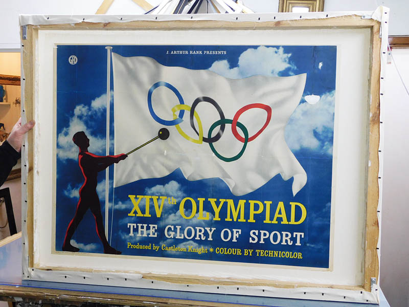 1948 British Olympiad poster restoration